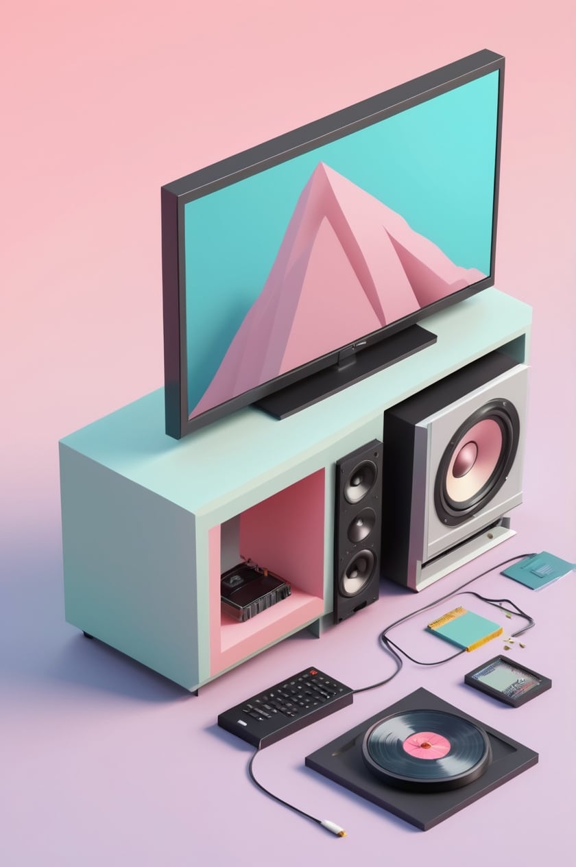 3d ikona of a modern flatscreen – Serwis