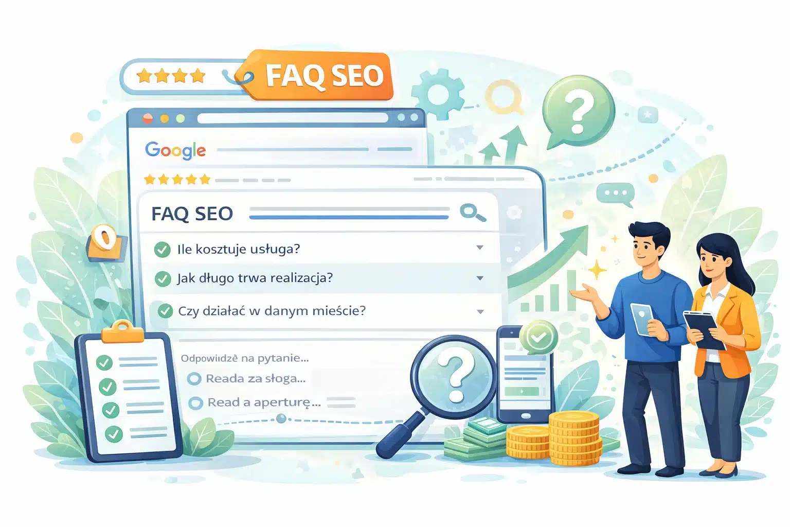 FAQ SEO – sekcja FAQ na stronie usługowej
